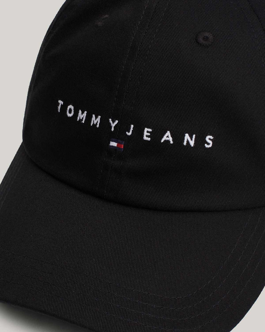 Tommy Hilfiger Linear Logo Şapka Black