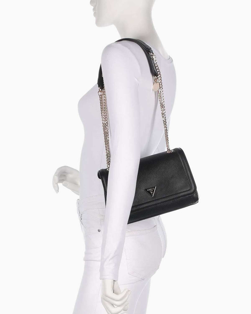 Guess Bramina Kapaklı Kadın Omuz Çantası Black
