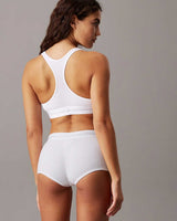 Calvin Klein Lightly Lined Logolu Bralet White