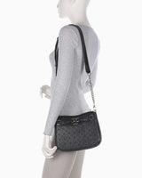 Guess Arlenal Logo Crossbody Çapraz Askılı Çanta Black Logo