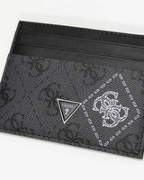 Guess Milano Erkek Deri Kartlık Cüzdan Black/White