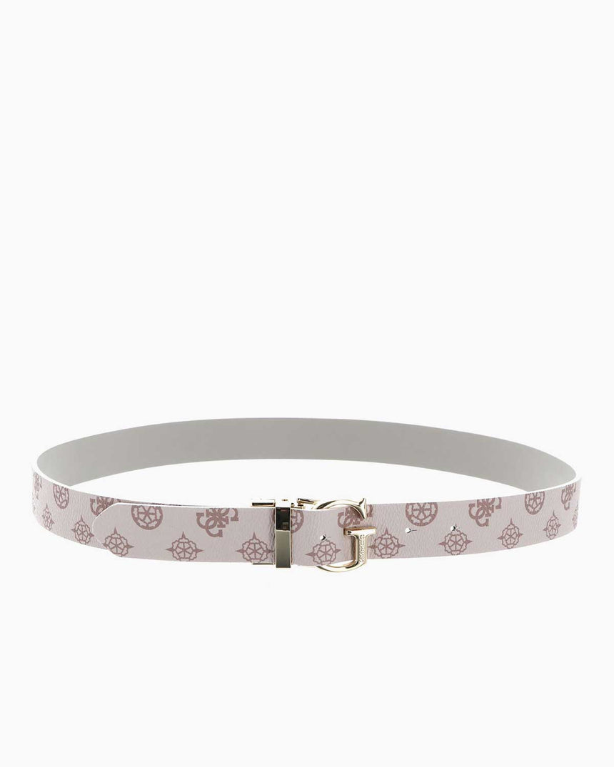 Guess Masie Belts Monogram Kemer Light Rose Logo