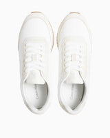 Calvin Klein Runner Lace Up Low Top Sneaker Bright White/Creamy White