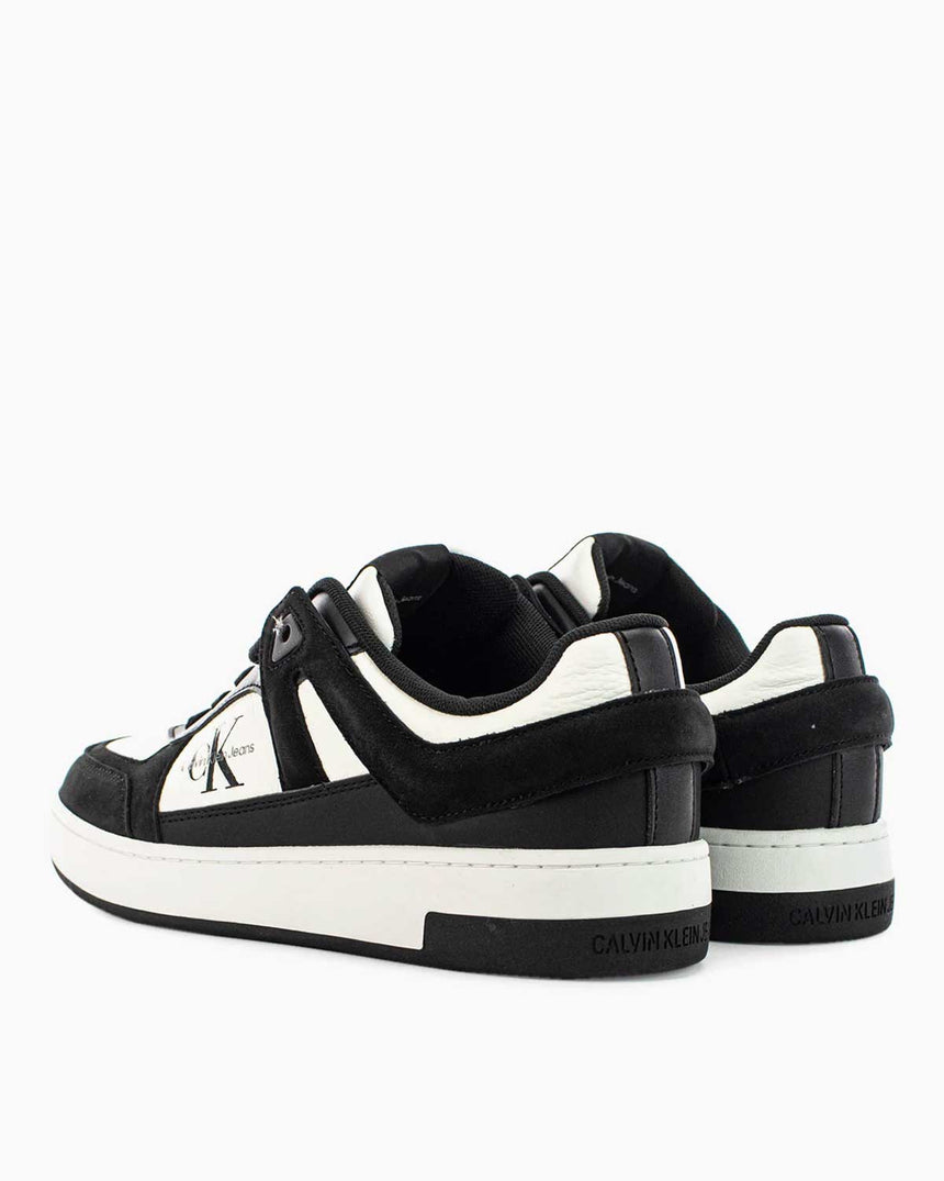 Calvin Klein Jeans Basket Cup Low Lace Up Sneaker Black/Bright White