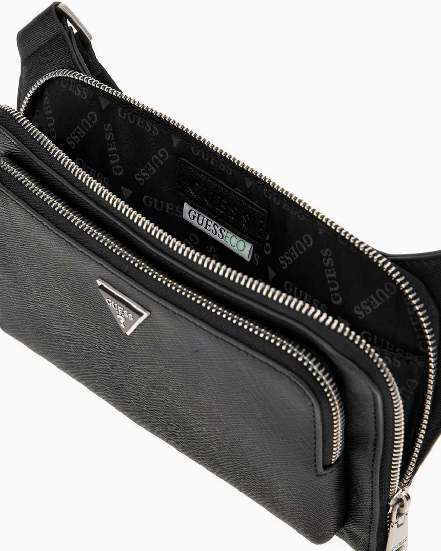 Guess Milano Flat Bel Çantası Black