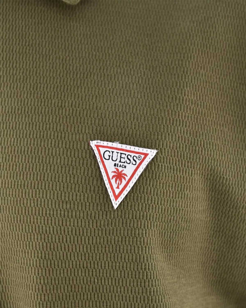 Guess Design Mesh Polo Yaka Tshirt
