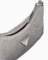 Guess Zalina Gümüş Taşlı Omuz Çantası Silver