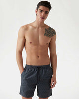 Guess Swimtrunk Medium Bottom Board Deniz Şortu Navy Embossed 4G Logo