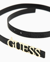 Guess Eco Erico Monogram Baskılı Kemer Coal Logo