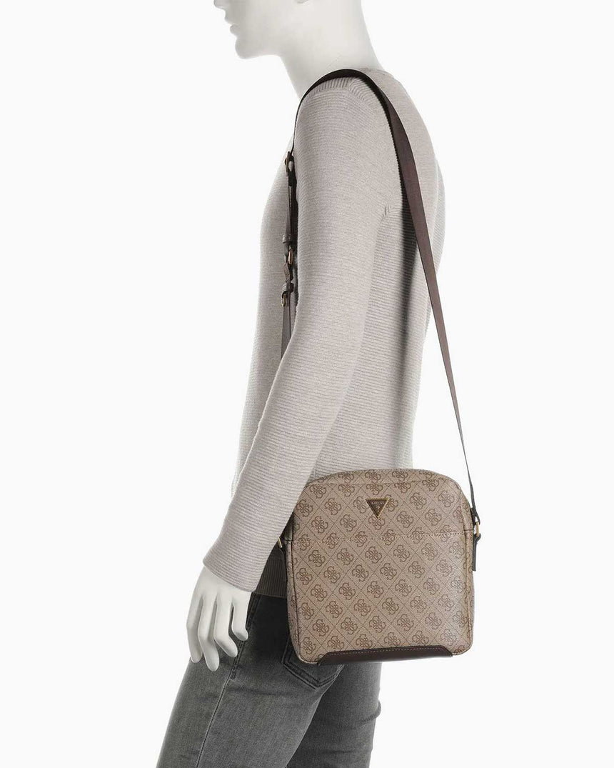 Guess Torino Mini Çapraz Askılı Çanta Beige / Brown