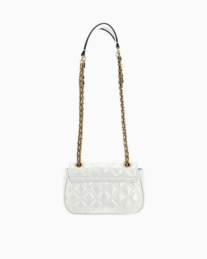 Guess Giully Mini Kapitone Çapraz Askılı Çantası Ivory