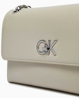 Calvin Klein Convertible Shoulder Zincir Detaylı Omuz Çantası Gray Morn