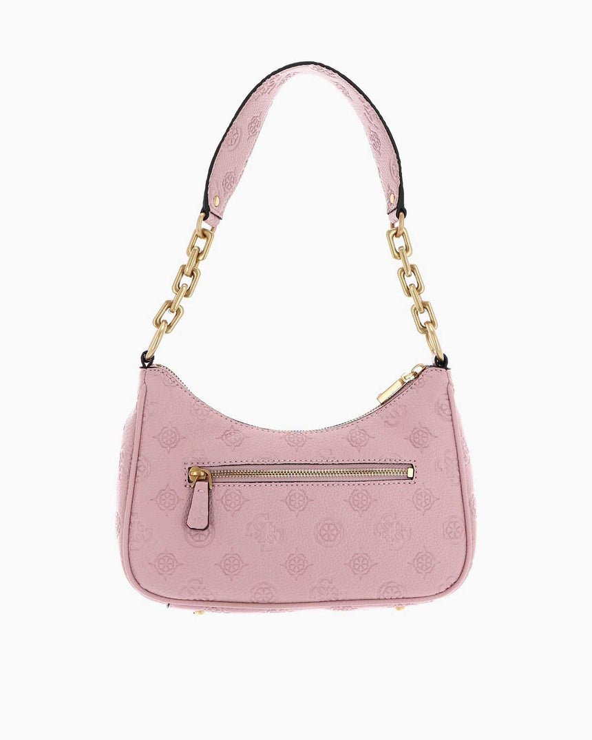 Guess Izzy Peony Zincir Detaylı Omuz Çantası Apricot Rose Logo