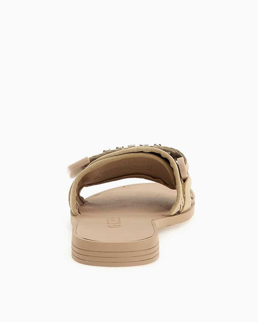 Guess Elyze4 Logolu Terlik Gold