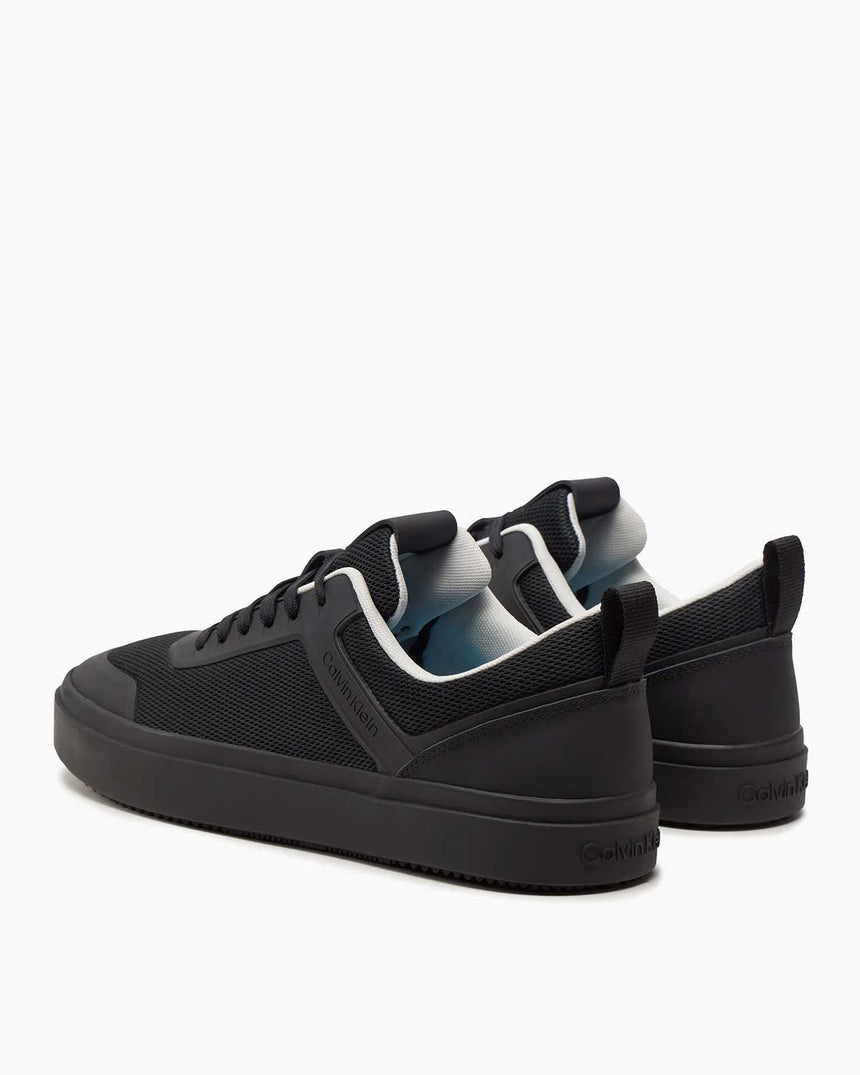 Calvin Klein Low Top Lace Up Knit Erkek Sneaker Black/Irongate