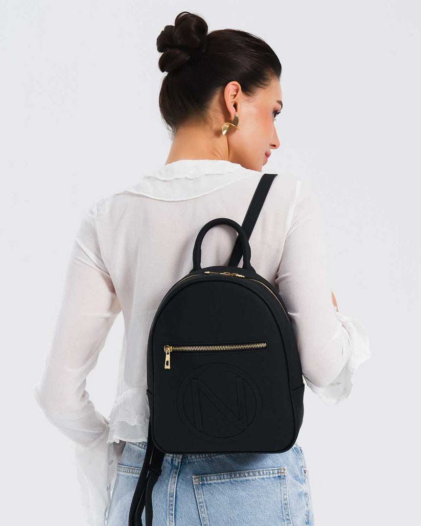 Nautica Logo Yazılı Sırt Çantası Siyah