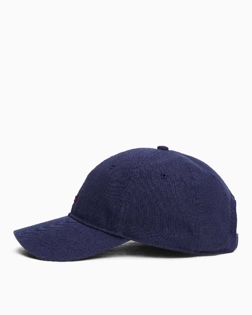Tommy Hilfiger Bayrak Logolu Yumuşak 6 Panelli Erkek Şapka Preppy Navy