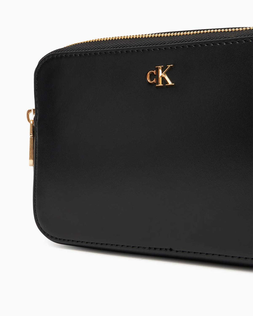 Calvin Klein Kadın Kamera Çantası BLACK / ANTIQUE LIGHT GOLD