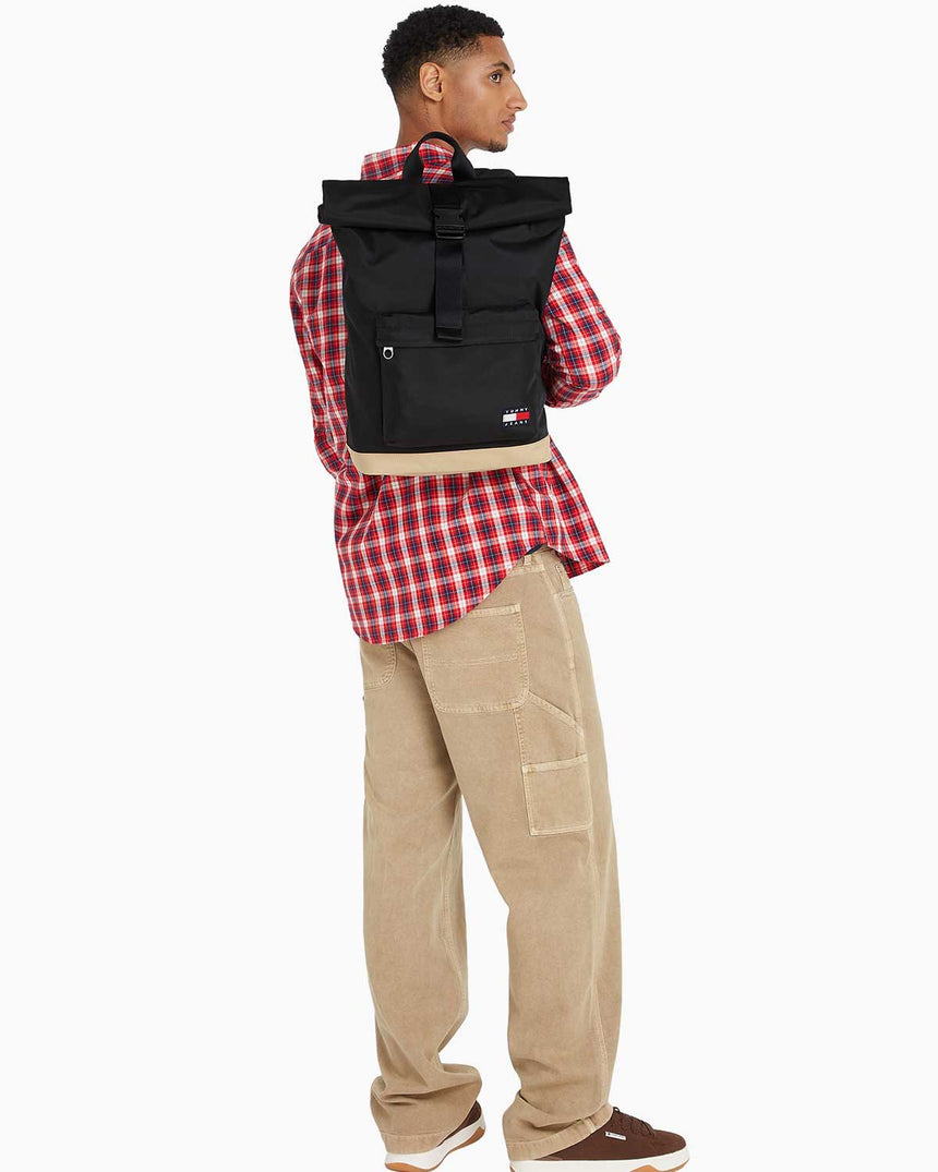Tommy Hilfiger Ess Daily Rollto Backpacks Sırt Çantası Black