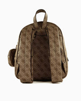 Guess Power Play Tech Backpack Monogram Sırt Çantası Latte Logo