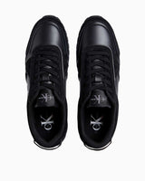 Calvin Klein Toothy Runner Low Top Süet Sneaker Triple Black