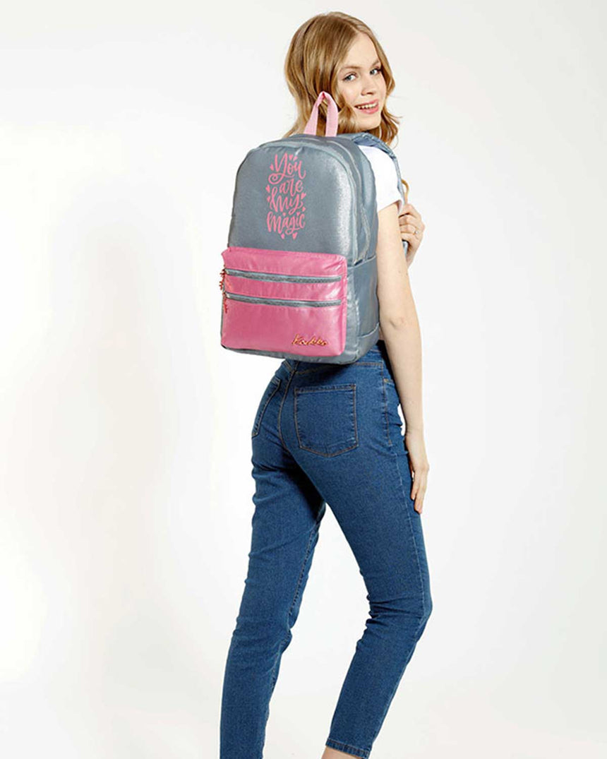 Kaukko Sparkle Sırt Çantası Gri