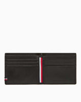 Tommy Hilfiger Foundation Mini Kartlık Detaylı Katlanabilir Erkek Cüzdan Black