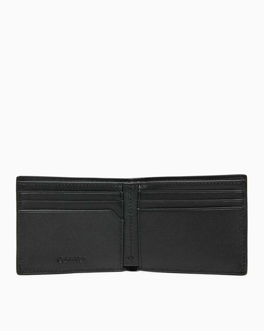 Calvin Klein Metal Bifold Wallet Cüzdan Ck Black Smooth