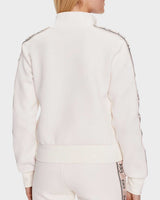 Guess Britney Logo Şeritli Fermuarlı Sweatshirt