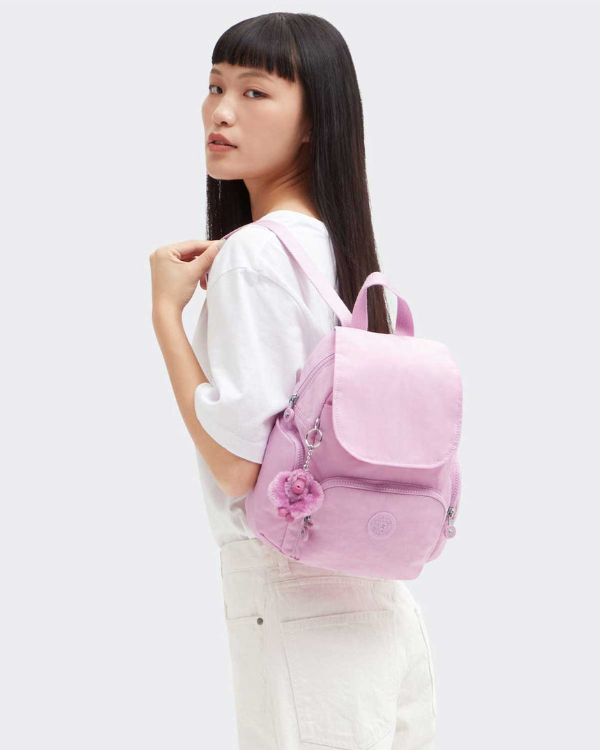 Kipling City Zip Mini Basic Sırt Çantası Blooming Pink