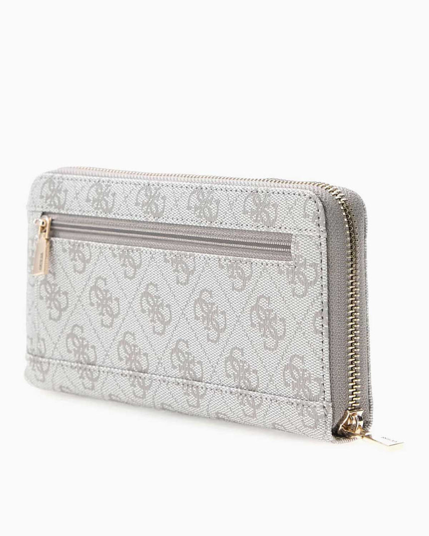 Guess Access Laurel II Büyük Boy Fermuarlı Kadın Cüzdan Dark Oak