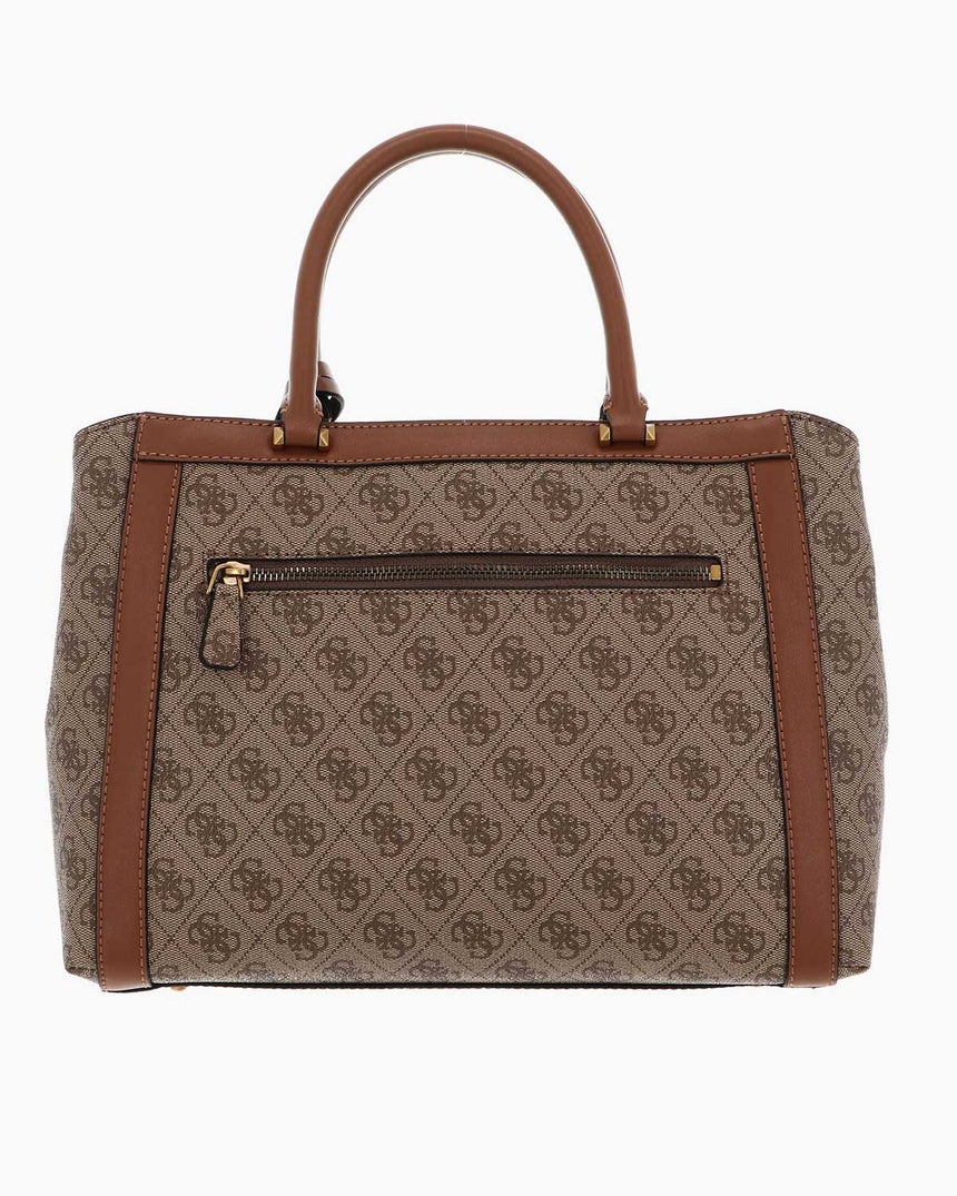 Guess Triple Logolu El Çantası Latte Logo