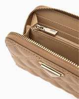 Guess Giully Medium Zip Around Cüzdan Beige
