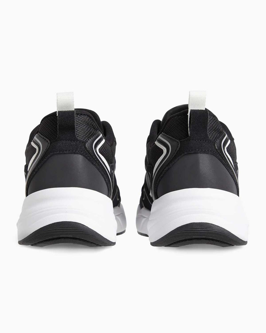 Calvin Klein Retro Tennis Logo Detaylı Sneakers Black/Bright White
