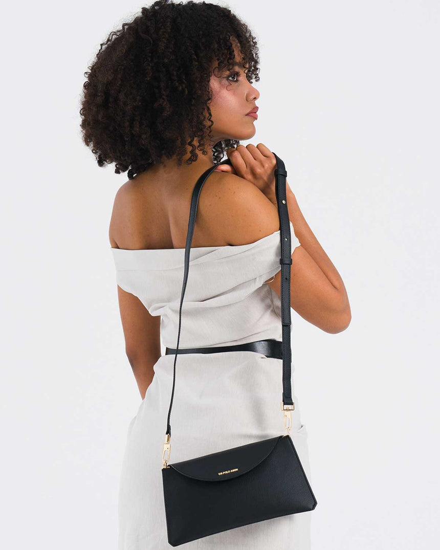 Us Polo Assn Logolu El Çantası Siyah