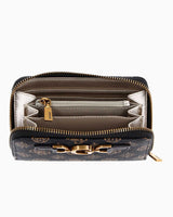 Guess Dagan Medium Monogram Cüzdan Mocha Logo