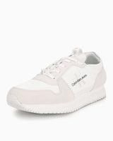 Calvin Klein Runner Sock Lace Up Sneakers Bright White/Eggshell