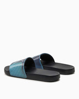 Calvin Klein Slide Lenticular Erkek Terlik Black/Dusk Blue/Peacoat