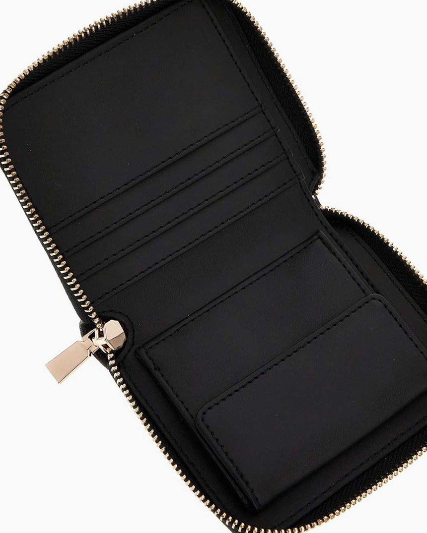 Guess Laurel Small Zip Around Cüzdan Coal Logo