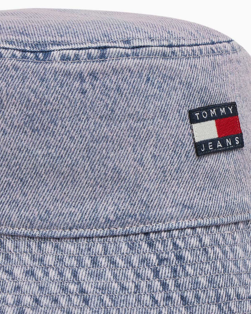 Tommy Hilfiger Eskitilmiş Kot Kadın Balıkçı Şapkası Lilac Lily