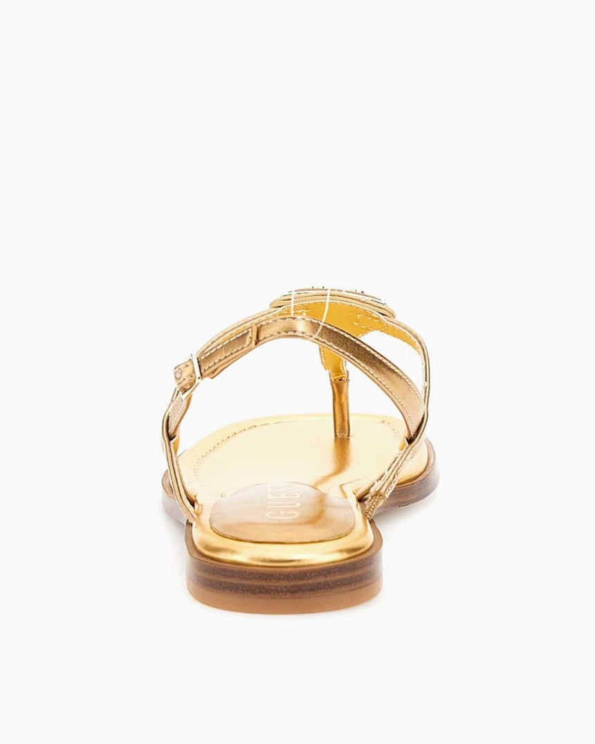Guess Rainey4 Logolu Parmak Arası Sandalet Bronze