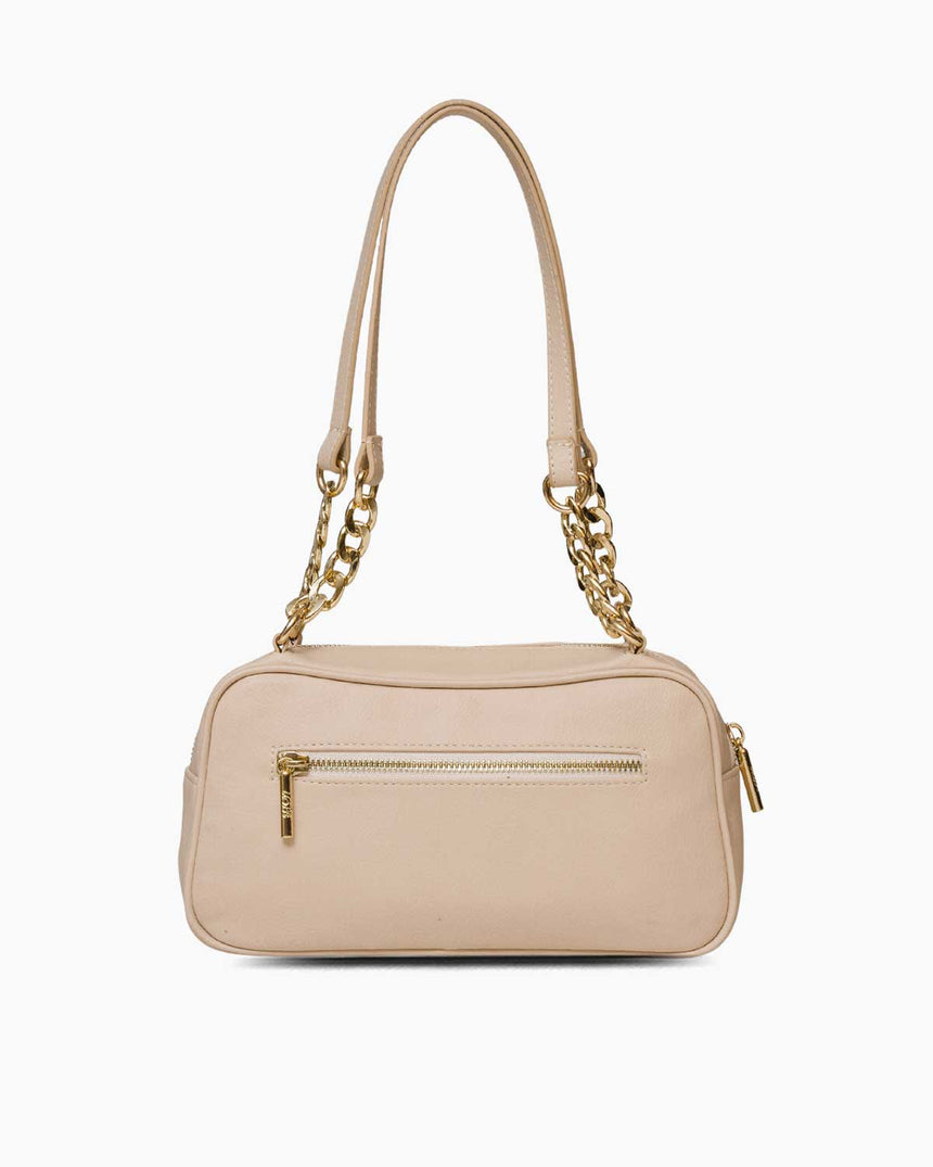Us Polo Assn Zincir Detaylı Omuz Çantası Bej