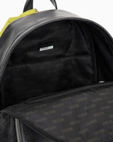 Guess Milano Compact Monogram Desenli Sırt Çantası Black Lime