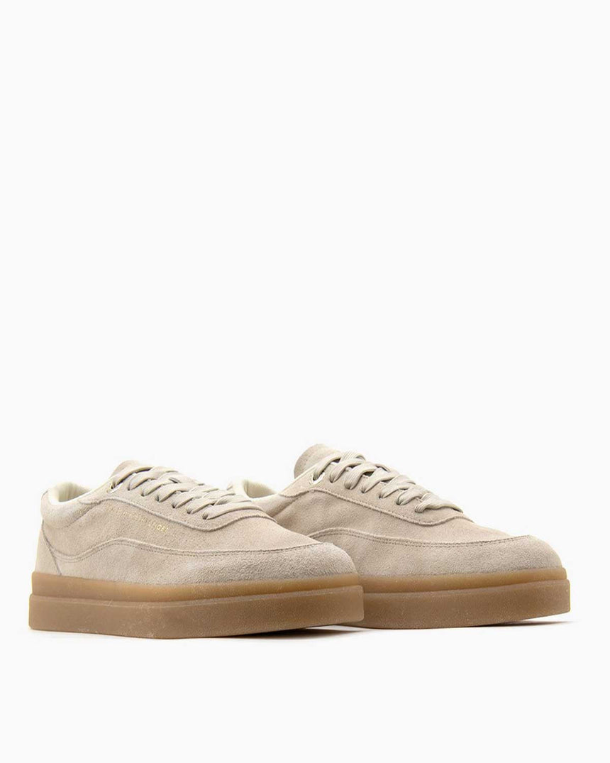Tommy Hilfiger Bonnie Süet Modern Kort Kadın Sneaker Newsprint