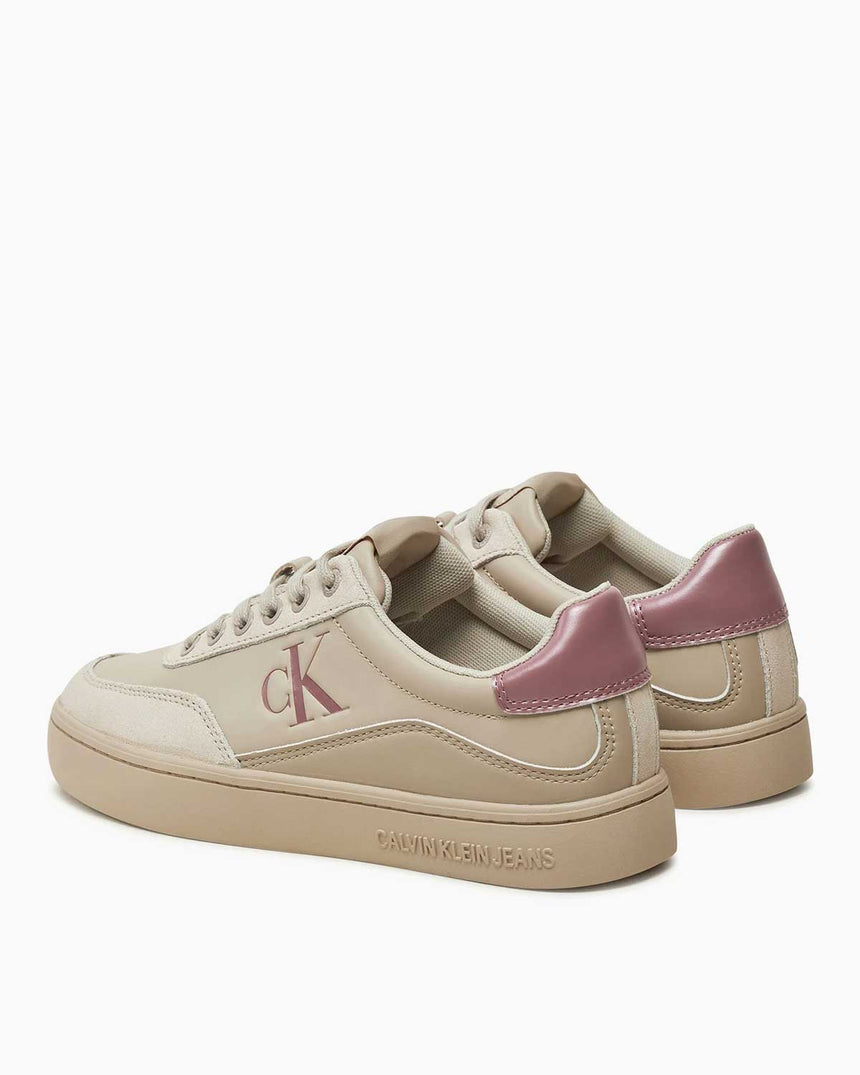 Calvin Klein Jeans Classic Cupsole Low Top Sneakers Eggshell/Dusty Rose