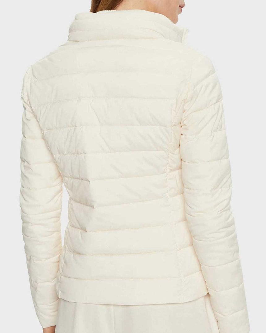 Guess Solid Kadın Aktif Şişme Mont Dove White