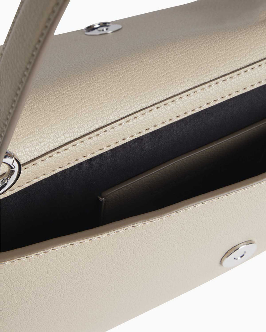 Calvin Klein Minimal Monogram Pouch Shoulder Bag Omuz Çantası Crockery