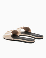 Calvin Klein Flat Logolu Sandalet Beige