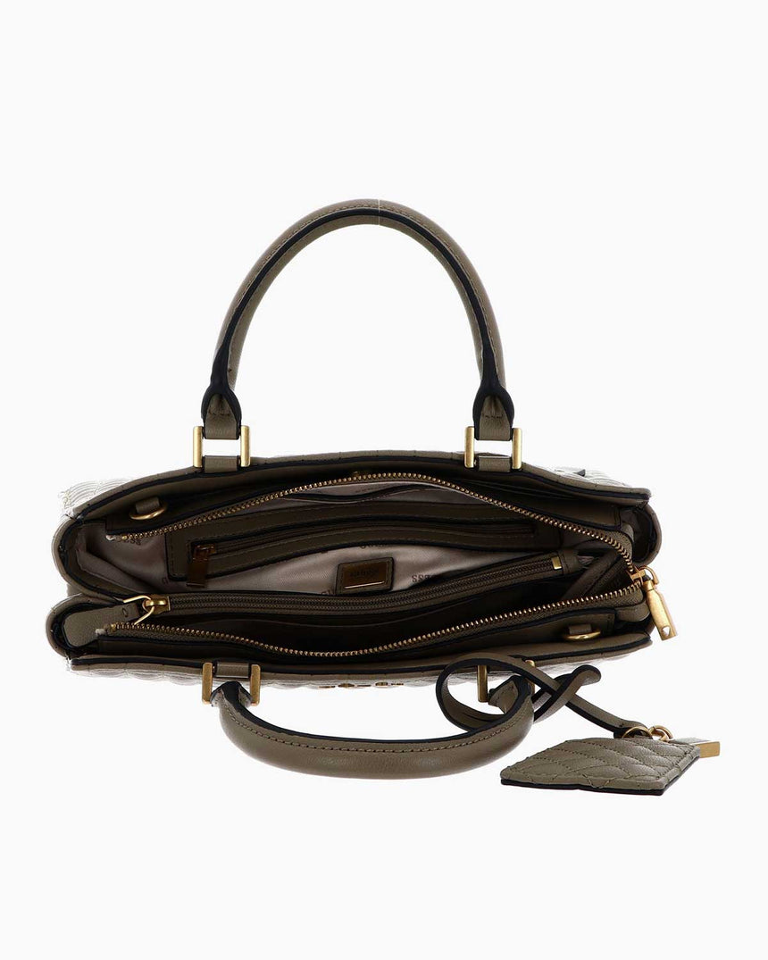 Guess Tia Luxury Satchel El Çantası Sage