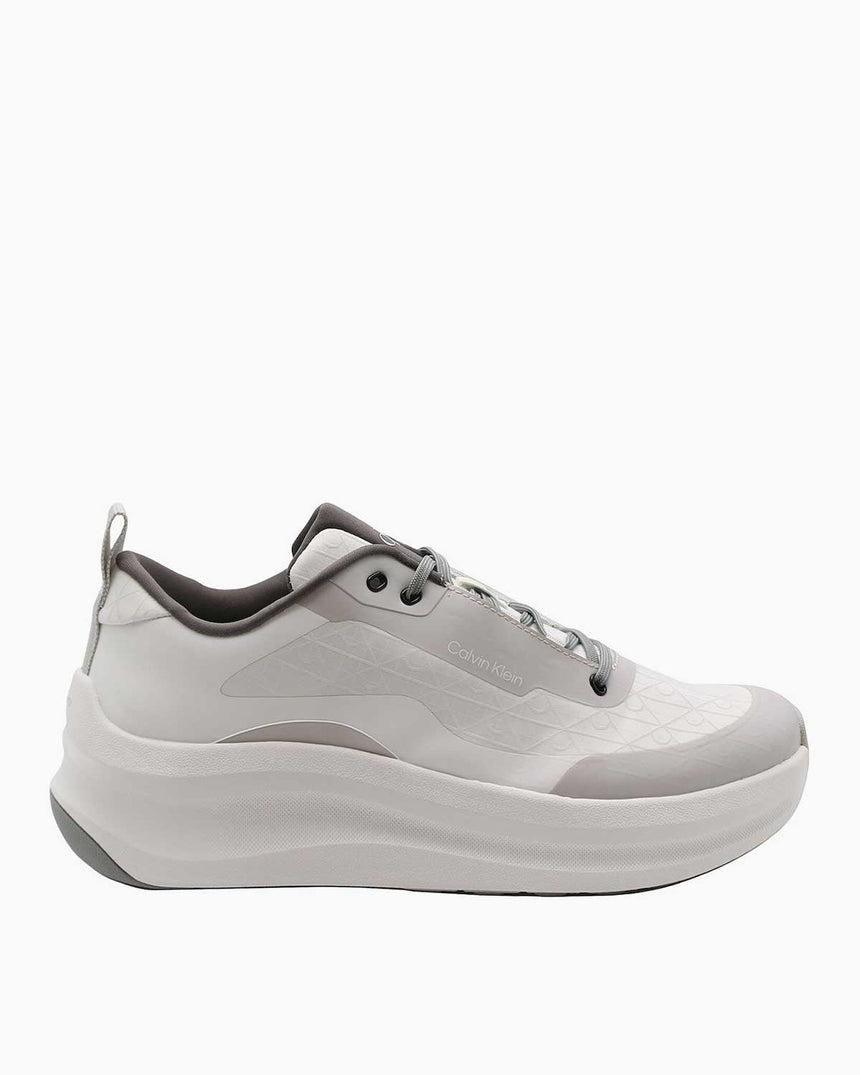 Calvin Klein Andrea Mix Erkek Sneaker White/Granite Road/Granite Gray